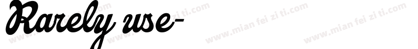 Rarely use字体转换